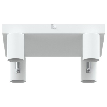 vidaXL Ceiling Spotlight 4 Way Adjustable Λευκό E27