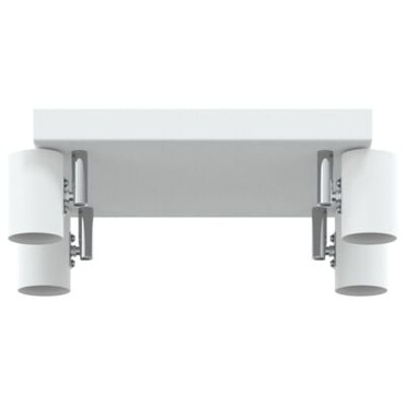 vidaXL Ceiling Spotlight 4 Way Adjustable Λευκό E27