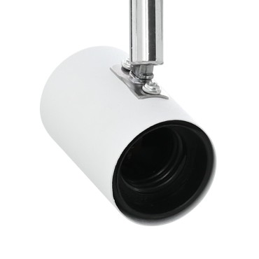 vidaXL Ceiling Spotlight 4 Way Adjustable Λευκό E27