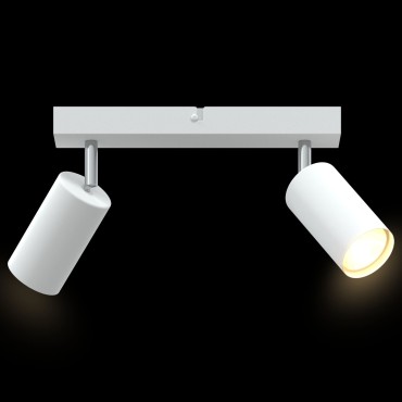 vidaXL Φωτιστικό Οροφής 2 Way Adjustable White GU10