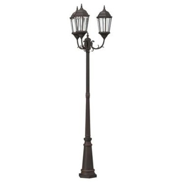 vidaXL Φωτιστικό Κήπου Μπρονζέ 61 x 53 x 235 εκ Αλουμίνιο και Γυαλί