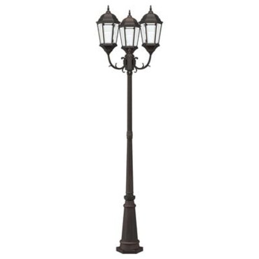 vidaXL Φωτιστικό Κήπου Μπρονζέ 61 x 53 x 235 εκ Αλουμίνιο και Γυαλί