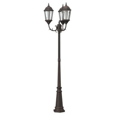 vidaXL Φωτιστικό Κήπου Μπρονζέ 61 x 53 x 235 εκ Αλουμίνιο και Γυαλί