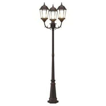 vidaXL Φωτιστικό Κήπου Μπρονζέ 61 x 53 x 235 εκ Αλουμίνιο και Γυαλί