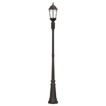 vidaXL Φωτιστικό Κήπου Μπρονζέ 68 x 20 x 235 εκ Αλουμίνιο και Γυαλί