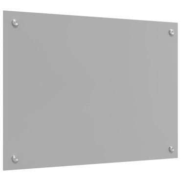 vidaXL Κουζίνα Πλακόστρωσης Φωτεινό Γκρι 70x50x0,6 εκ. Θερμοσυγκρατημένο Γυαλί