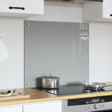 VidaXL Φωτιστικό κουζίνας Ανοιχτό Γκρι 70x60x0,6 εκ. Σκληρυμένο Γυαλί