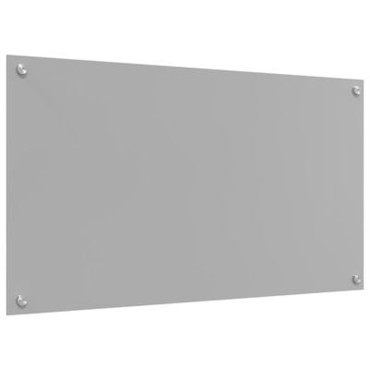vidaXL Φωτιστικό Πίσω Κουζίνας Ανοιχτό Γκρι 90x50x0.6 εκ Σκληρυμένο Γυαλί