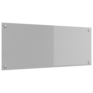 vidaXL Πλακάκι Κουζίνας Ανοιχτό Γκρι 100x40x0,6 εκ. Σκληρυμένο Γυαλί