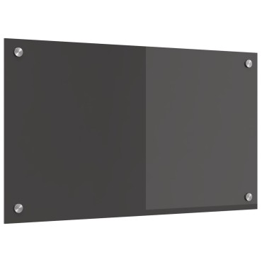 vidaXL Κουζίνα Πλακάκι Σκοινί Σκούρο Γκρι 70x40x0,6 εκ. Σκληρυμένο Γυαλί