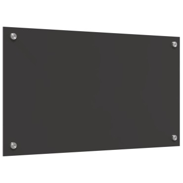 vidaXL Κουζίνα Πλακάκι Σκοινί Σκούρο Γκρι 70x40x0,6 εκ. Σκληρυμένο Γυαλί