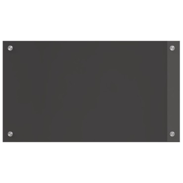 vidaXL Κουζίνα Πλακάκι Σκοινί Σκούρο Γκρι 70x40x0,6 εκ. Σκληρυμένο Γυαλί