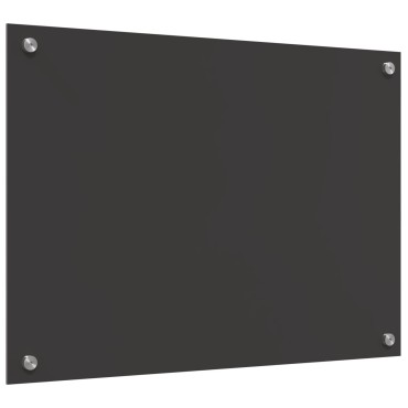 vidaXL Πίνακας Κουζίνας Σκούρος Γκρι 70x50x0,6 εκ από Σκληρυμένο Γυαλί