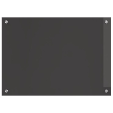 vidaXL Πίνακας Κουζίνας Σκούρος Γκρι 70x50x0,6 εκ από Σκληρυμένο Γυαλί