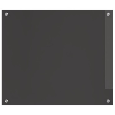vidaXL Πίσω Τοίχος Κουζίνας Σκούρο Γκρι 70x60x0,6 εκ Σκληρυμένο Γυαλί