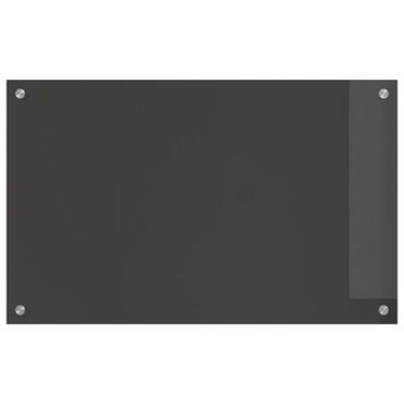 vidaXL Σκούρο Γκρι Πίνακας Κουζίνας 80x50x0.6 εκ Σκληρυμένο Γυαλί