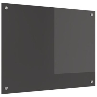 vidaXL Μπροστινό Κουζίνας σε Σκούρο Γκρι - 80x60x0.6 εκ Σκληρυμένο Γυαλί