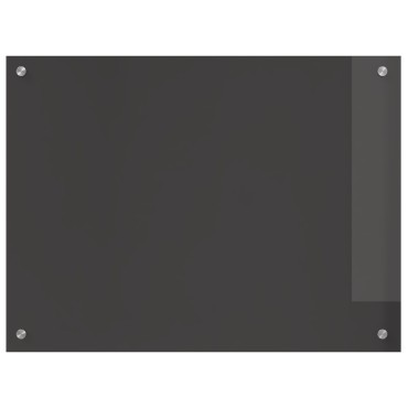 vidaXL Μπροστινό Κουζίνας σε Σκούρο Γκρι - 80x60x0.6 εκ Σκληρυμένο Γυαλί