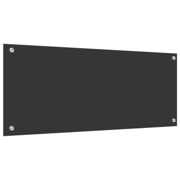 vidaXL Πλάκα Κουζίνας Σκούρο Γκρι 100x40x0,6 εκ Σκληρυμένο Γυαλί