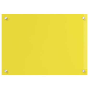 vidaXL Κίτρινος Πίνακας Κουζίνας 70x50x0,6 εκ από Σκληρυμένο Γυαλί