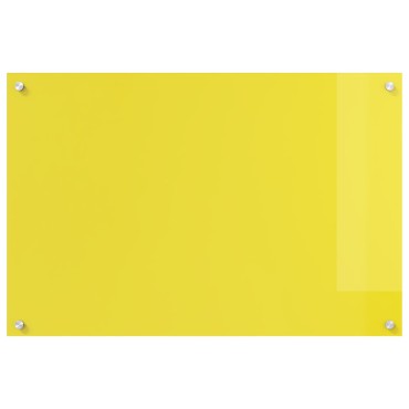 vidaXL Πλακάκι Κουζίνας Κίτρινο 90x60x0,6 εκ Σκληρυμένο Γυαλί