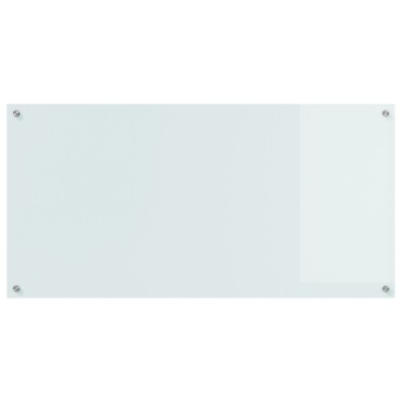 vidaXL Κουζίνα με Πλακάκια Λευκή 120x60x0,6 εκ Κατεργασμένο Γυαλί