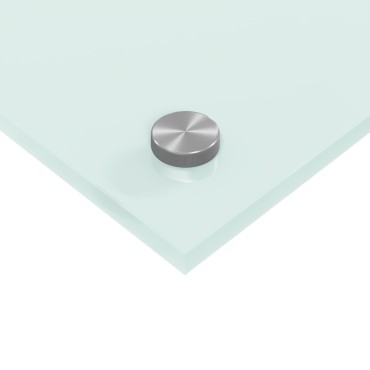 vidaXL Κουζίνα με Πλακάκια Λευκή 120x60x0,6 εκ Κατεργασμένο Γυαλί