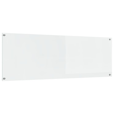 vidaXL Πλακάκι Κουζίνας Διαφανές 120x40x0,6 εκ. Θερμάνθικτο Γυαλί