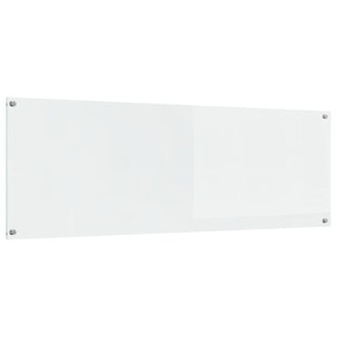 vidaXL Πλακάκι Κουζίνας Διαφανές 120x40x0,6 εκ. Θερμάνθικτο Γυαλί