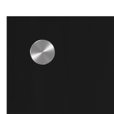 vidaXL Πλαίσιο Κουζίνας Μαύρο 110x40x0,6 εκ Γυαλί Υψηλής Αντοχής