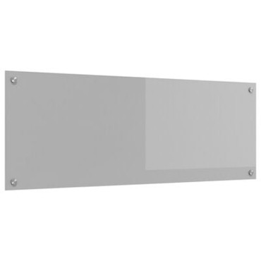 vidaXL Φωτιστικό Πίσω Κουζίνας Ανοιχτό Γκρι 110x40x0,6 εκ. Γυαλί Ανθεκτικό
