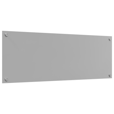 vidaXL Φωτιστικό Πίσω Κουζίνας Ανοιχτό Γκρι 110x40x0,6 εκ. Γυαλί Ανθεκτικό