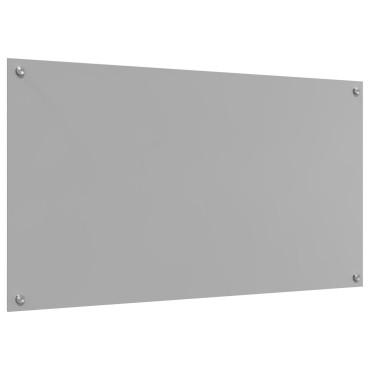vidaXL Πλάτη Κουζίνας Ανοιχτό Γκρι 110x60x0,6 εκ από Γυαλί Ανθεκτικό
