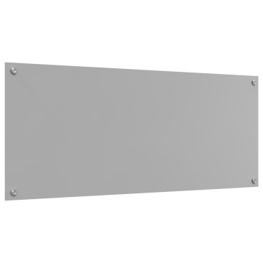 vidaXL Φωτιστικό Πίσω Κουζίνας Ανοιχτό Γκρι 120x50x0,6 εκ από ανθεκτικό στη θερμότητα γυαλί