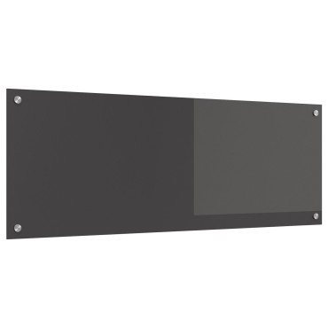 vidaXL Πλακάκι Κουζίνας Σκούρο Γκρι 110x40x0,6 εκ από Γυαλί Ανθεκτικό στη Θερμότητα