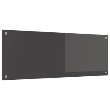 vidaXL Πλακάκι Κουζίνας Σκούρο Γκρι 110x40x0,6 εκ από Γυαλί Ανθεκτικό στη Θερμότητα