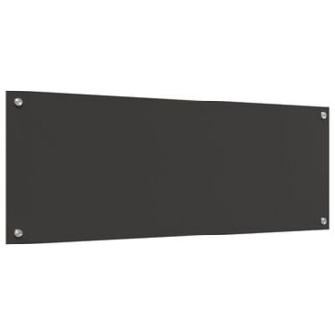vidaXL Πλακάκι Κουζίνας Σκούρο Γκρι 110x40x0,6 εκ από Γυαλί Ανθεκτικό στη Θερμότητα