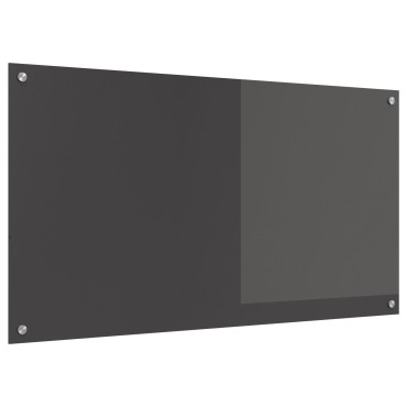 vidaXL Πλακάκι Κουζίνας Σκούρο γκρι 110x60x0,6 εκ. Σκληρυμένο Γυαλί