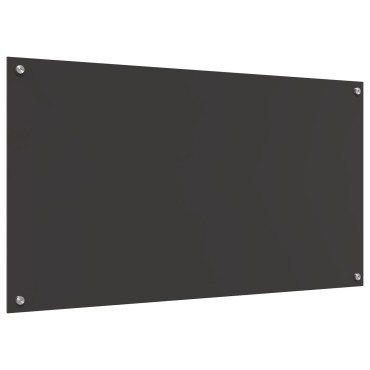 vidaXL Πλακάκι Κουζίνας Σκούρο γκρι 110x60x0,6 εκ. Σκληρυμένο Γυαλί