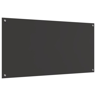 vidaXL Πίνακας Κουζίνας Σκούρο γκρι 120x60x0,6 εκ. Σκληρυμένο Γυαλί