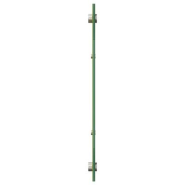vidaXL Πίσω Τοίχος Κουζίνας Κίτρινος 120x40x0,6 εκ Γυαλί Ανοξείδωτο