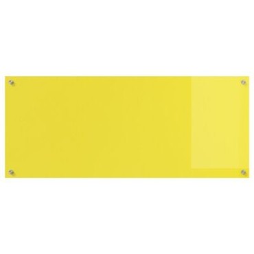 vidaXL Κουζίνα Πίσω Παραθυρόφυλλο Κίτρινο 120x50x0,6 εκ. Θερμαινόμενο Γυαλί