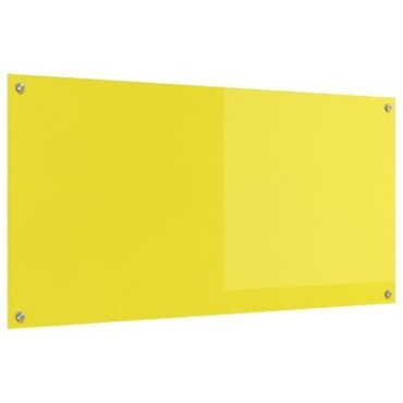 vidaXL Πλάτη Κουζίνας Κίτρινο 120x60x0,6 εκ. Θερμοσκληρυνμένο Γυαλί
