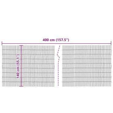 φράκτης κήπου από καλάμια vidaXL 400x140 εκ