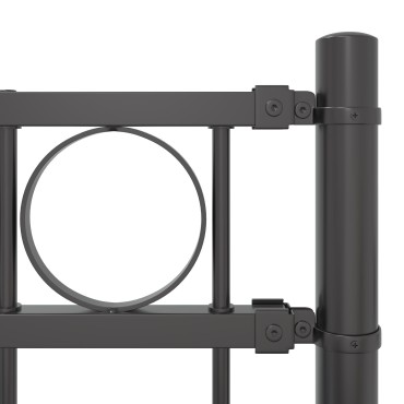 vidaXL Στοιχείο Φράχτη ASSEN 170x200cm Ατσάλι Γκρι