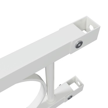 vidaXL Στοιχείο Φράχτη ASSEN 170x150cm Ατσάλι Λευκό