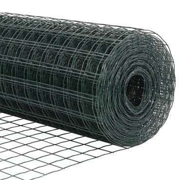 vidaXL Euro Φράχτης Πράσινος 0.4x50 μ Χάλυβας 5000x0.2x40cm