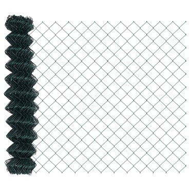 vidaXL Φράχτης Πράσινος 1x10 μ Χάλυβα 1000x0.26x100cm