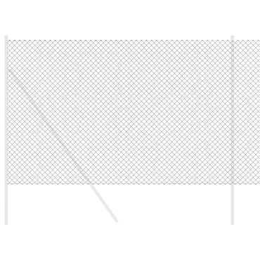 vidaXL Φράχτης Αλυσίδας Γκρι 1.5x10 μ Χάλυβα 1000x0.26x150cm