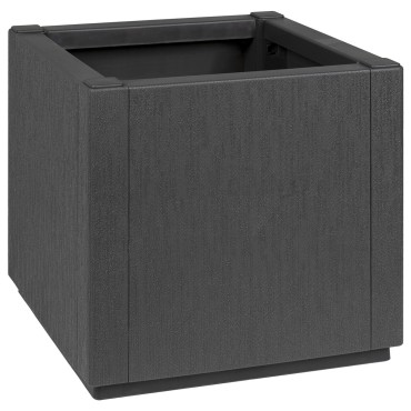 vidaXL Γλάστρα Κήπου Σκούρο Γκρί 36x36x35 εκ. PP